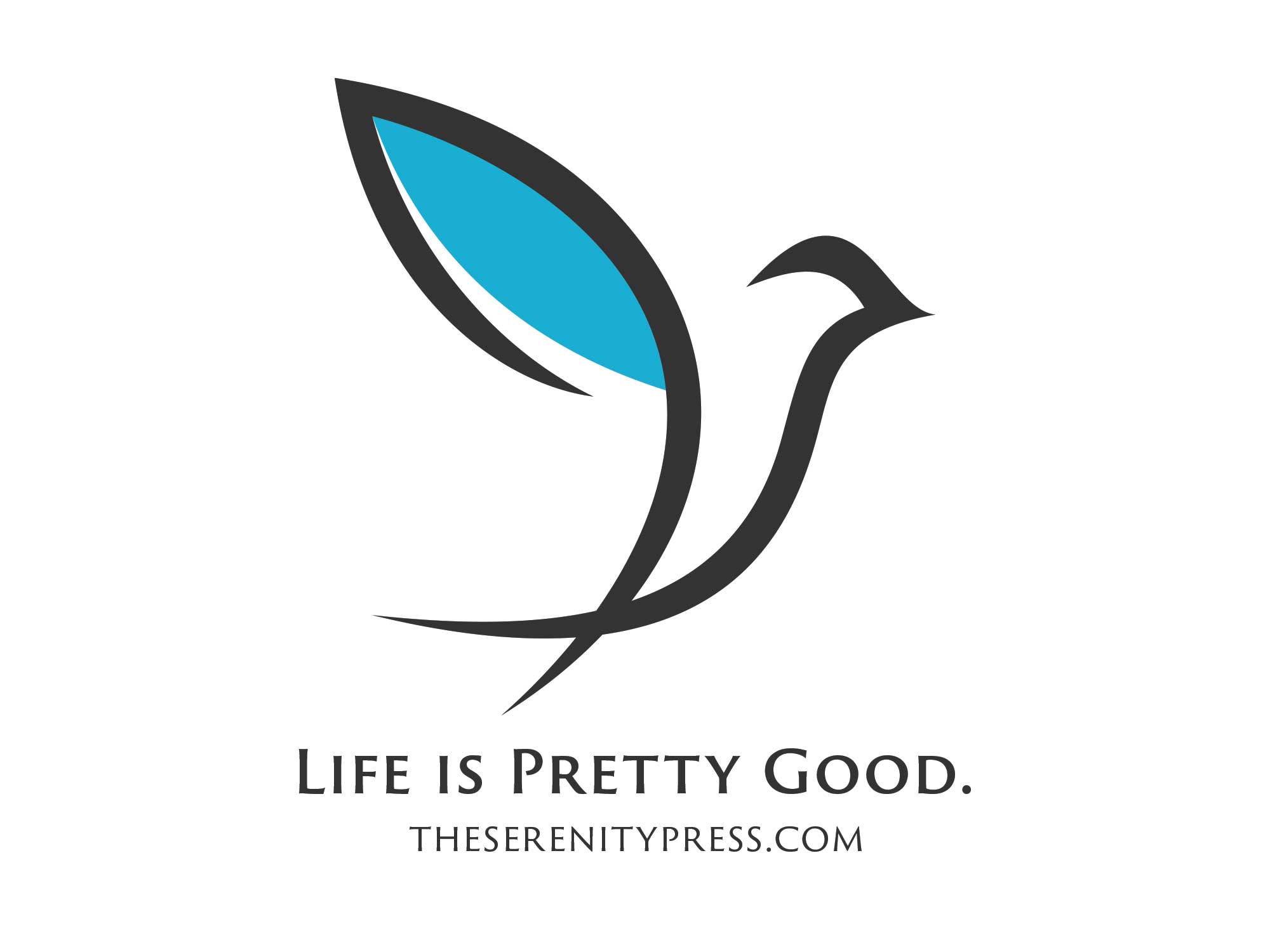 Serenity Press Life is Pretty Good logo - sober living, addiction recovery, mental health, women's empowerment, LGBTQ sobriety, and inclusive 12-step program support blog